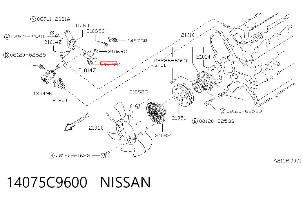 14075C9600 Nissan/Infiniti