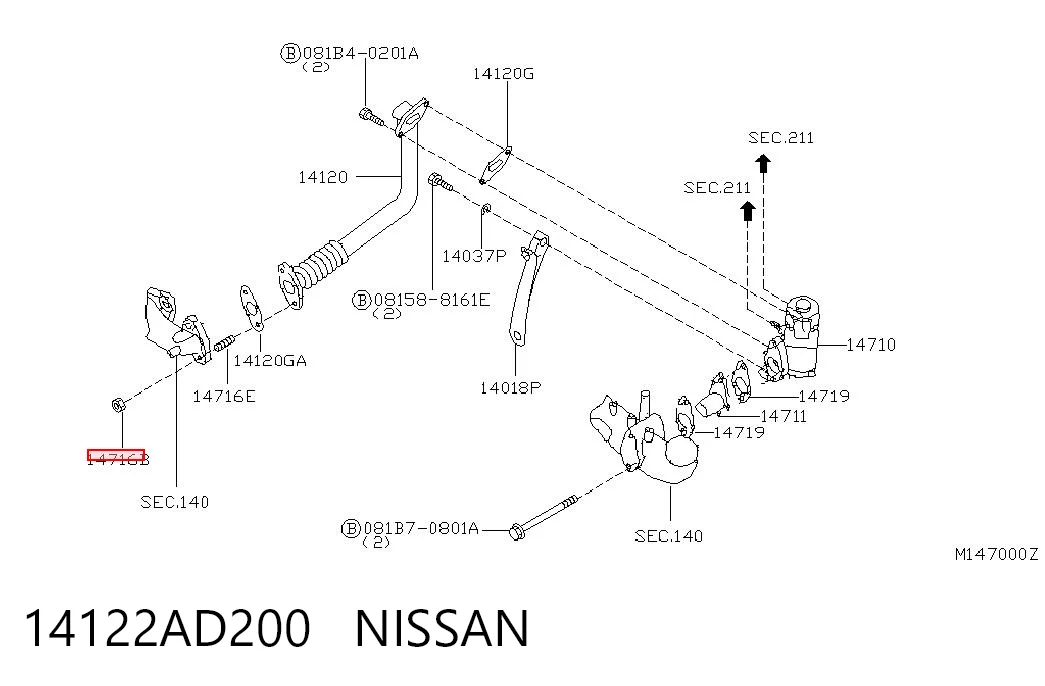 14122AD200 Nissan/Infiniti
