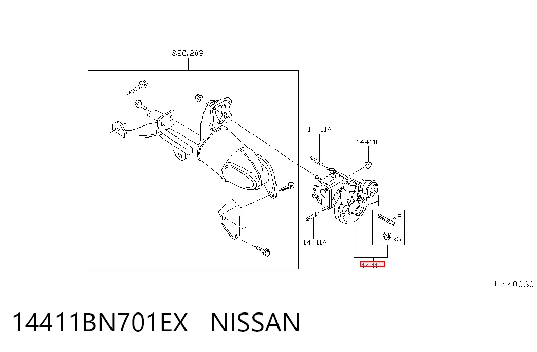 14411BN701EX Nissan/Infiniti