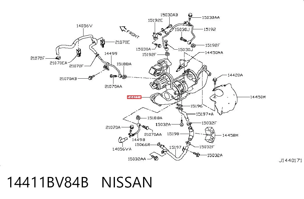 14411BV84B Nissan/Infiniti