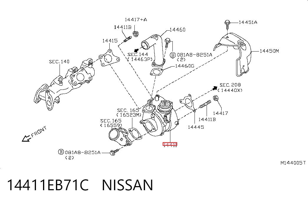 14411EB71C Nissan/Infiniti Turbina