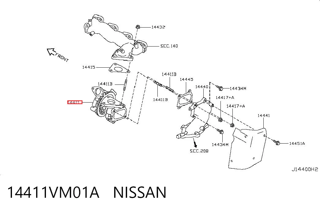 14411VM01A Nissan/Infiniti