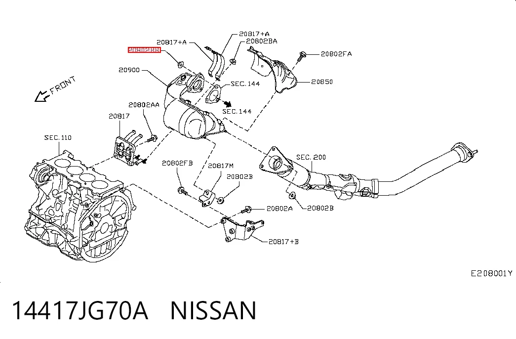 14417JG70A Nissan/Infiniti