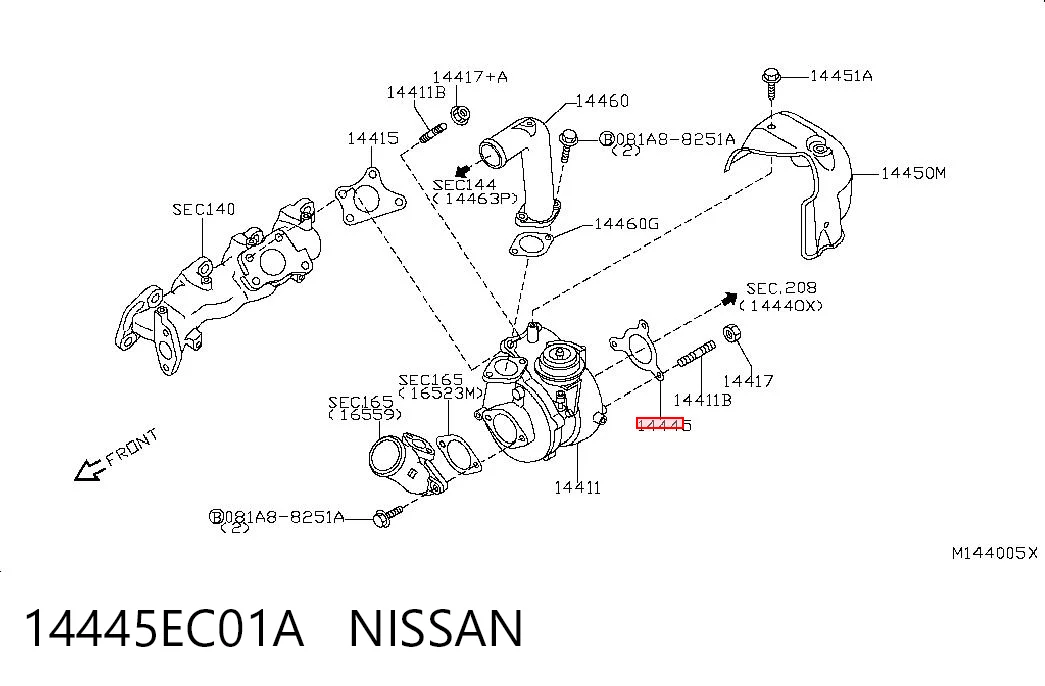 14445EC01A Nissan/Infiniti