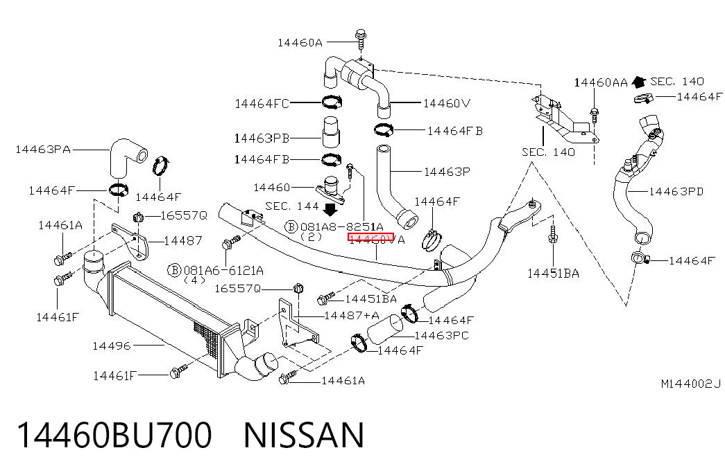 14460BU700 Nissan/Infiniti