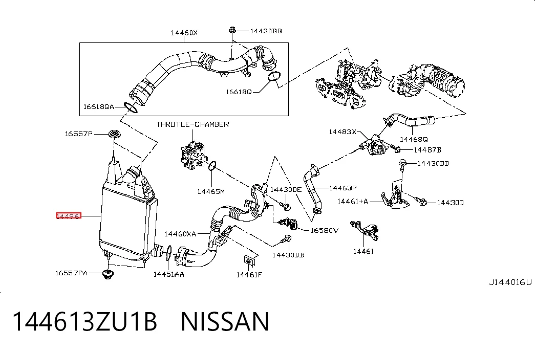 Radiador de intercooler para Nissan JUKE NMUK F15E