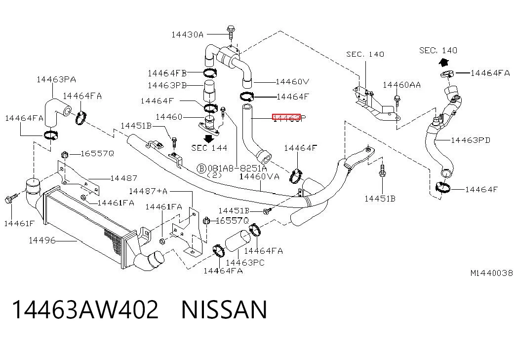 14463AW402 Nissan/Infiniti