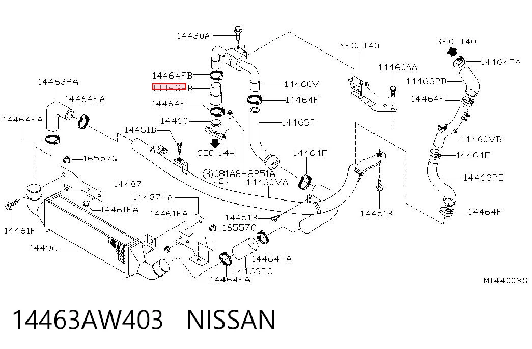 14463AW403 Nissan/Infiniti