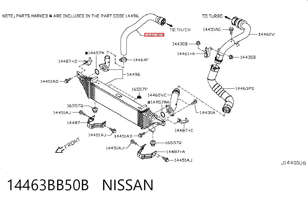 14463BB50B Nissan/Infiniti