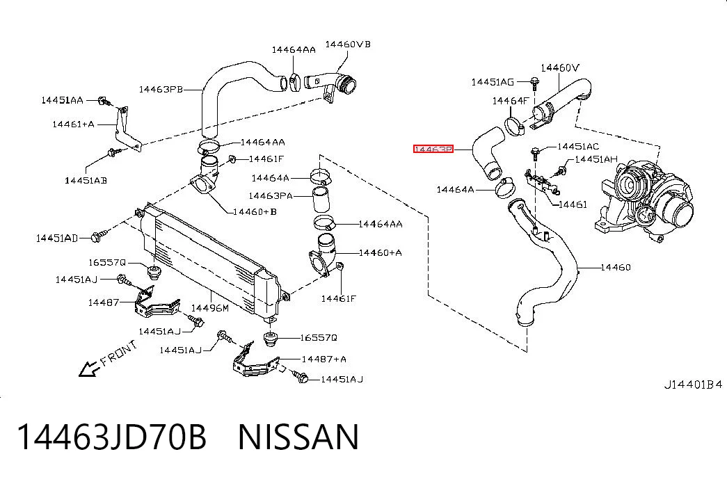 14463JD70B Nissan/Infiniti