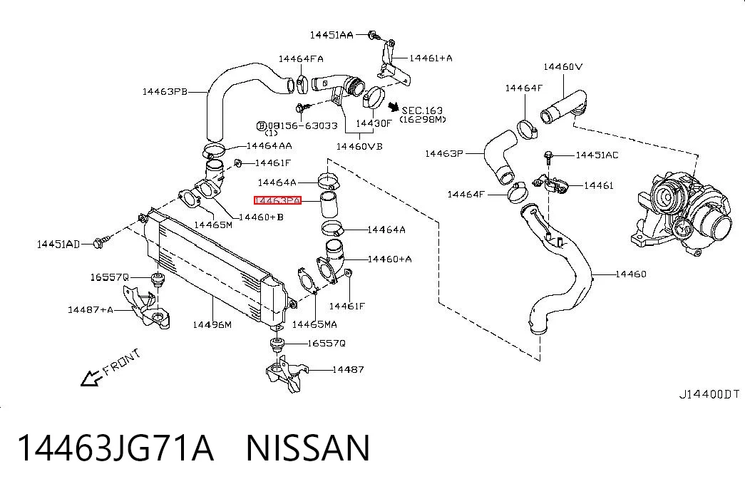 14463JG71A Nissan/Infiniti