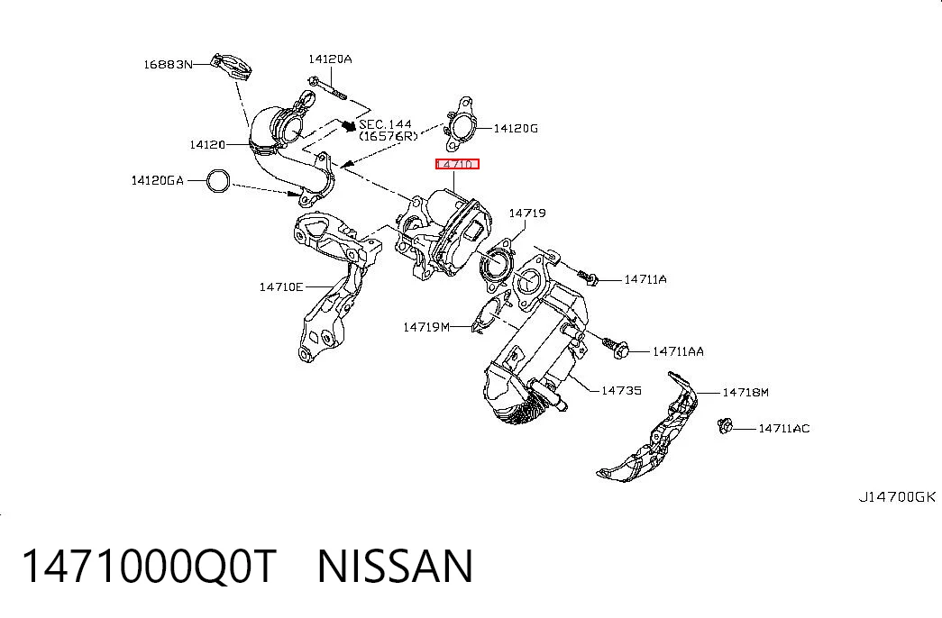 6000620597 Fiat/Alfa/Lancia Válvula EGR de recirculação dos gases