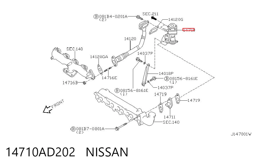 VEF930017RC Flamar Válvula EGR de recirculação dos gases