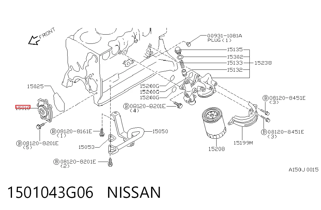 Bomba de óleo para Nissan Terrano II R20