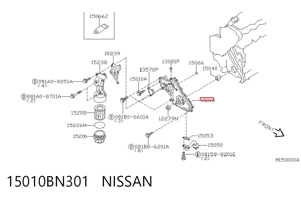 Bomba de óleo Nissan Primera P12 ao melhor preço