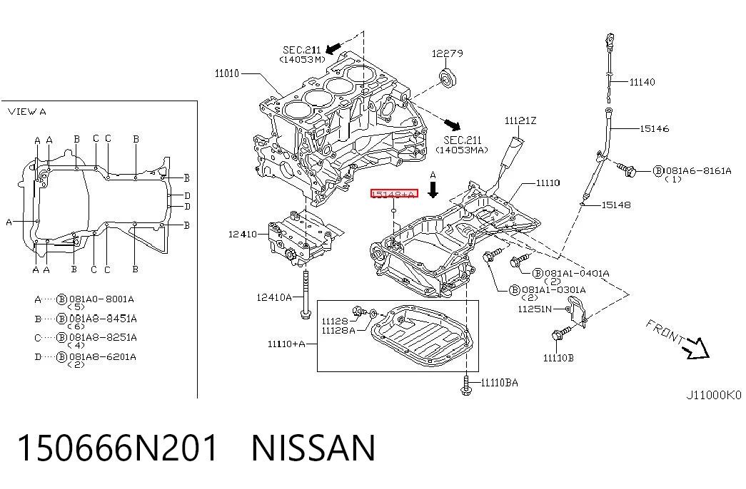 150666N201 Nissan/Infiniti
