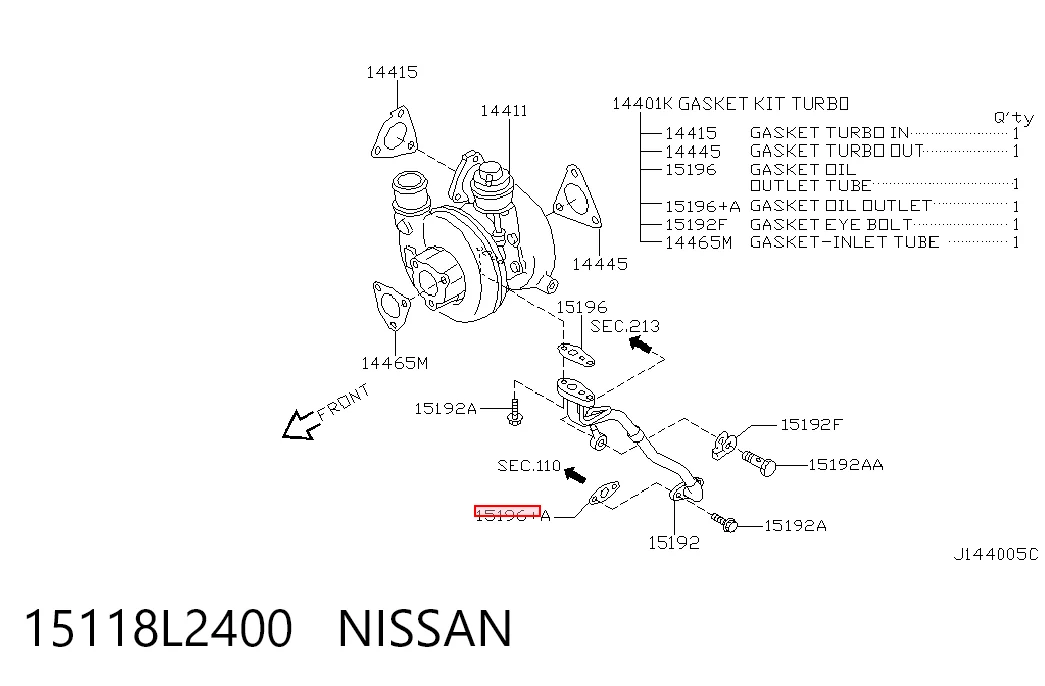 15118L2400 Nissan/Infiniti