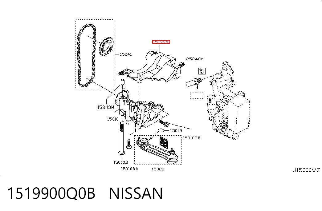 1519900Q0B Nissan/Infiniti