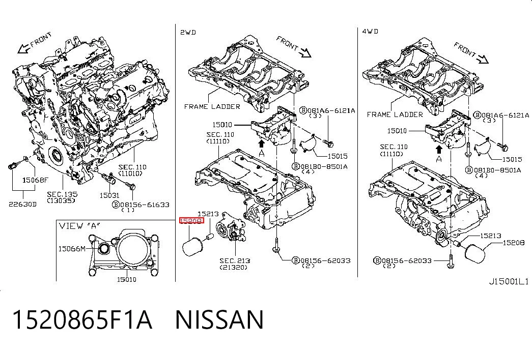 1520865F1A Nissan/Infiniti