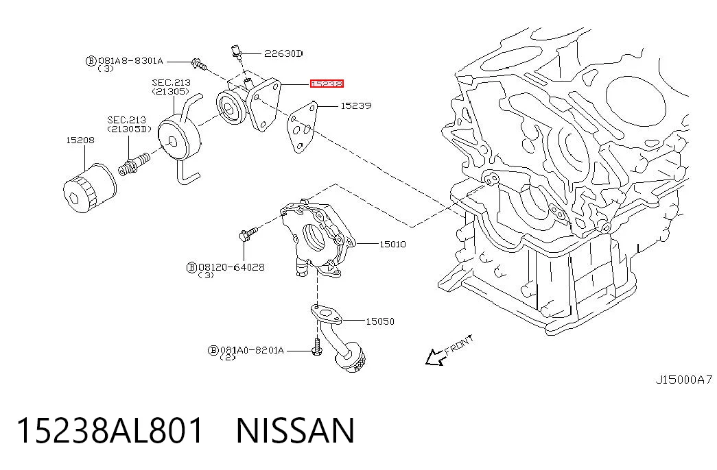15238AL801 Nissan/Infiniti