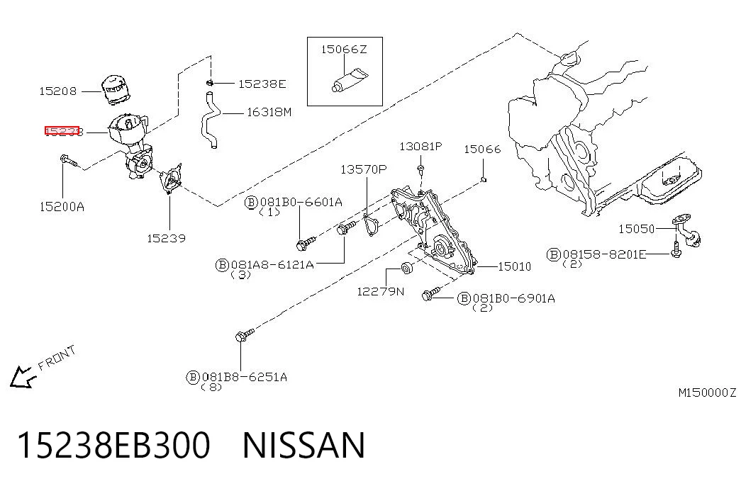 15238EB300 Nissan/Infiniti