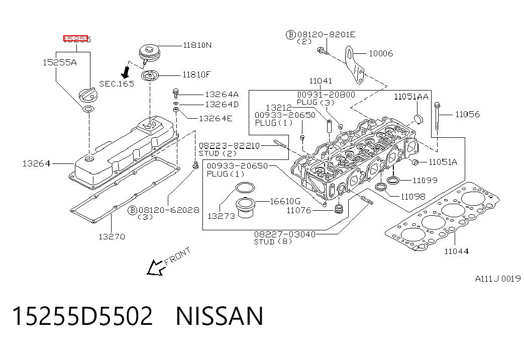 15255D5502 Nissan/Infiniti 
