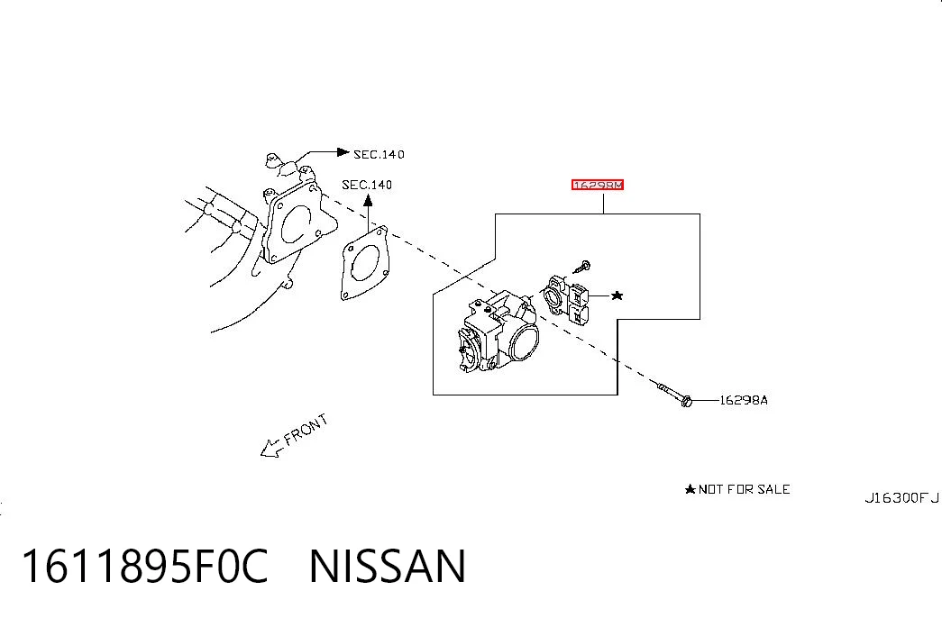Válvula de borboleta montada Nissan Almera B10RS ao melhor preço