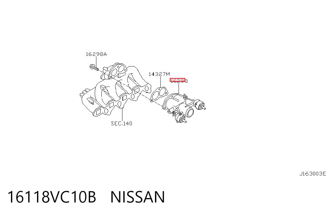  Válvula de borboleta montada Nissan Patrol SUV (Y61) (1997 - 2010) 