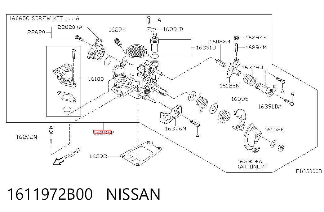 Válvula de borboleta montada Nissan Micra K11 ao melhor preço
