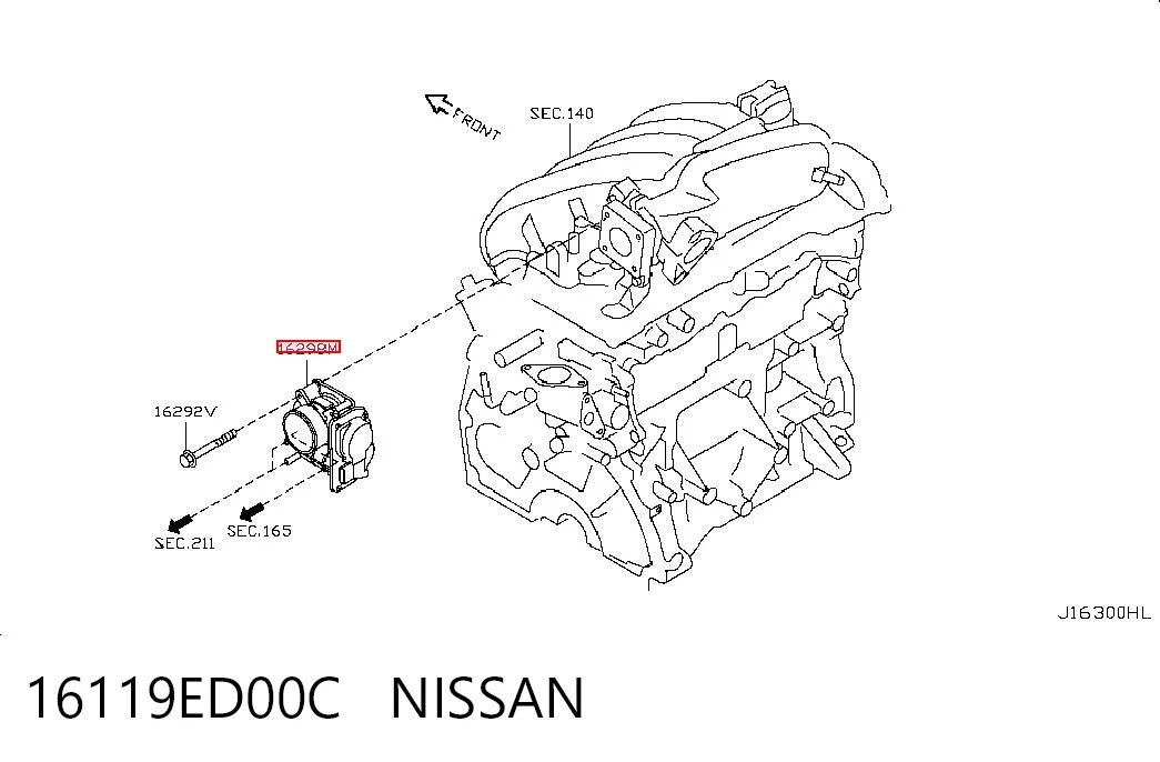 16119ED00C Nissan/Infiniti