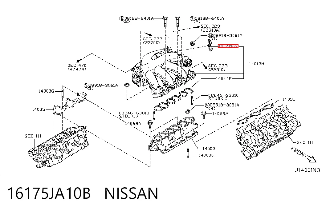 16175JA10B Nissan/Infiniti