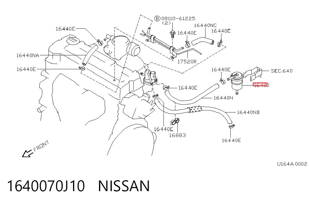 1640070J10 Nissan/Infiniti