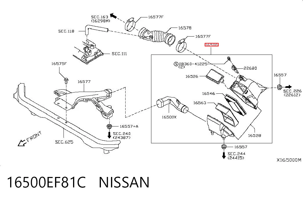 Caixa de filtro de ar Nissan Tiida  C11X ao melhor preço