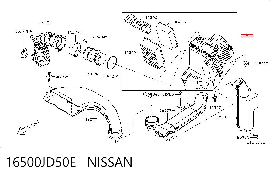 16500JD50E Nissan/Infiniti