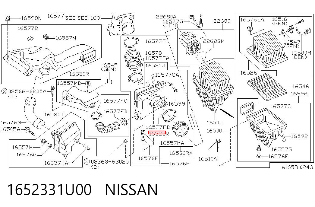 1652331U00 Nissan/Infiniti 