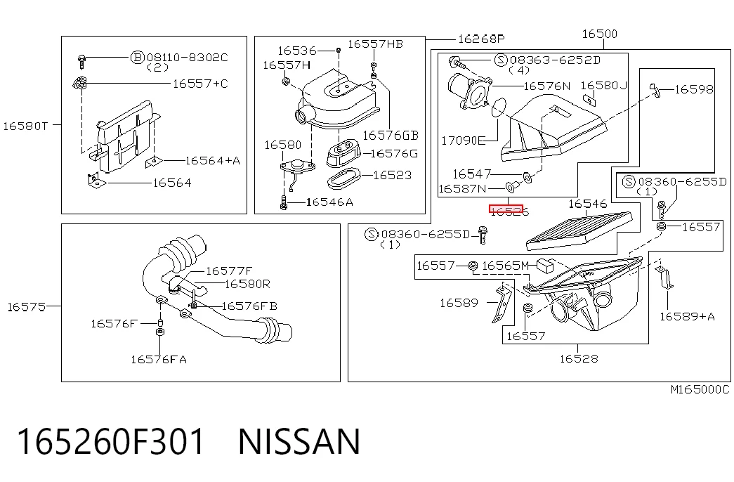 165260F301 Nissan/Infiniti