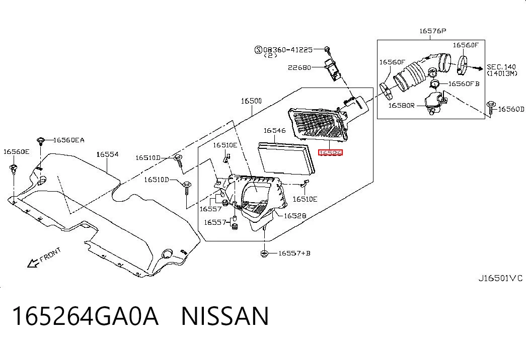165264GA0A Nissan/Infiniti