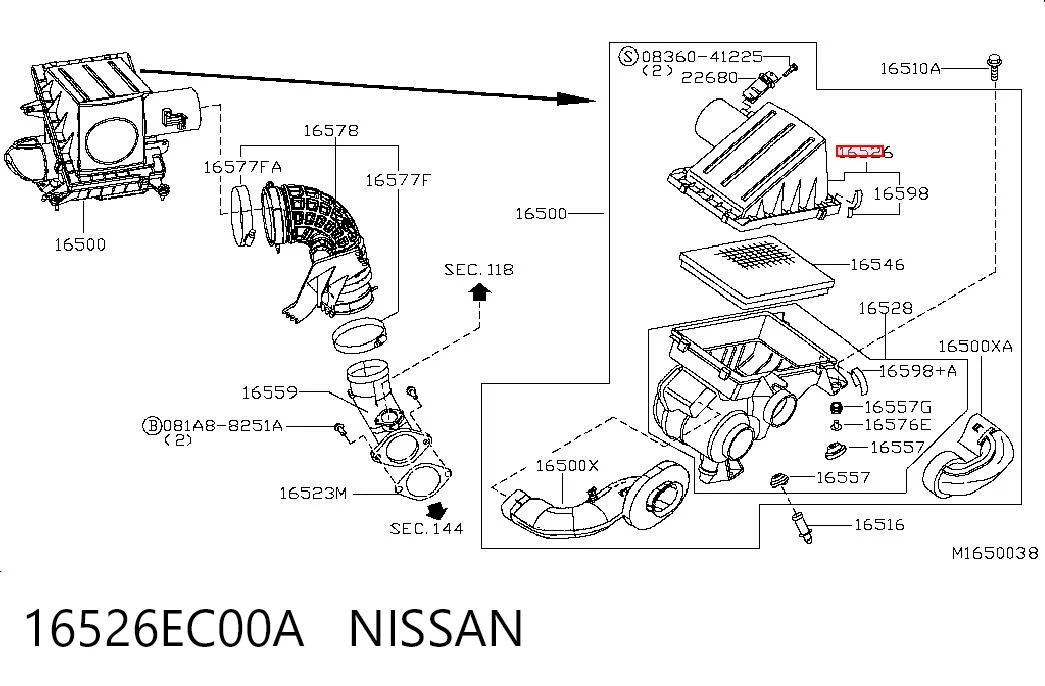 16526EC00A Nissan/Infiniti