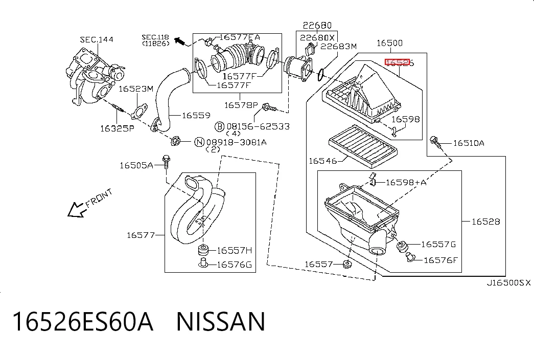 16526ES60A Nissan/Infiniti
