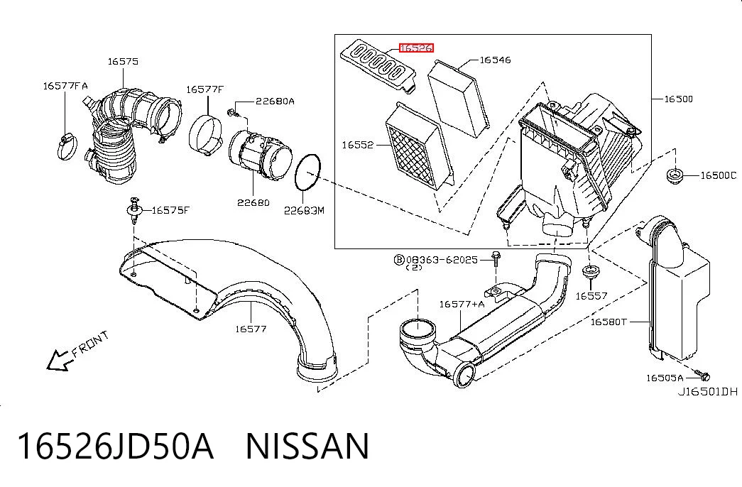 16526JD50A Nissan/Infiniti