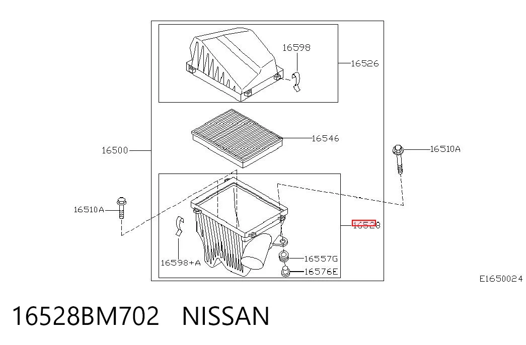 16528BM702 Nissan/Infiniti