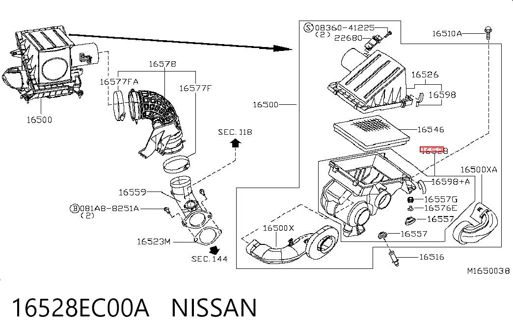 16528EC00A Nissan/Infiniti