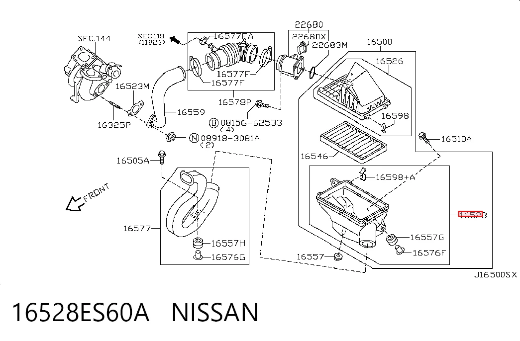 16528ES60A Nissan/Infiniti