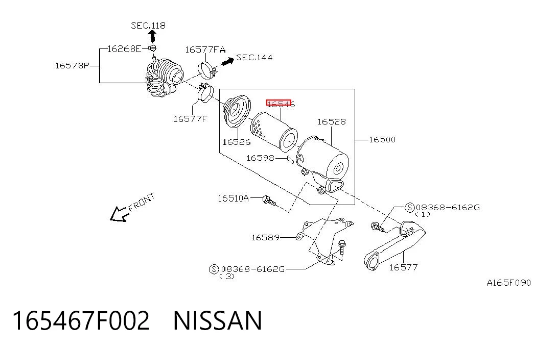 165467F002 Nissan/Infiniti