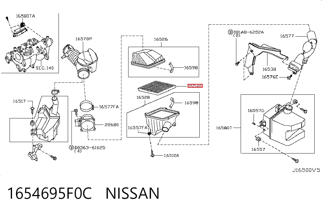 1654695F0C Nissan/Infiniti