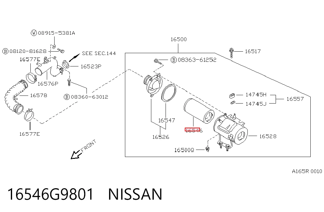 Filtro de ar Nissan Patrol  K260