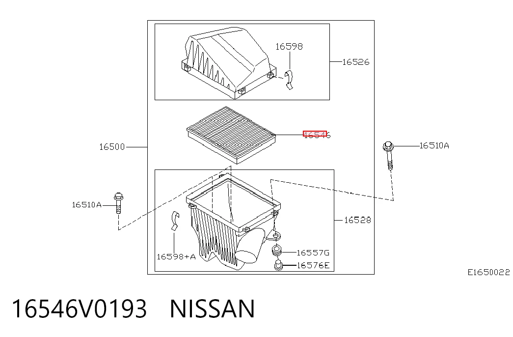 16546V0193 Nissan/Infiniti