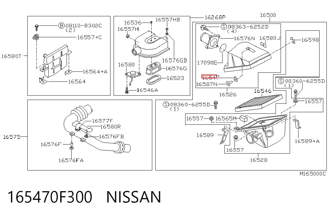 165470F300 Nissan/Infiniti