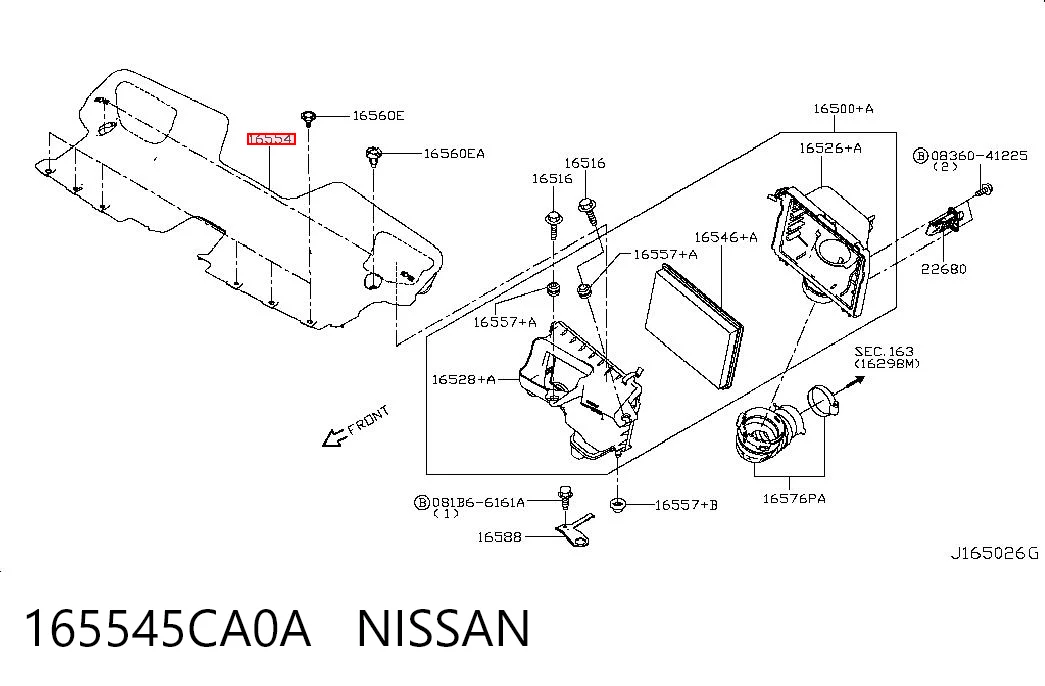 165545CA0A Nissan/Infiniti