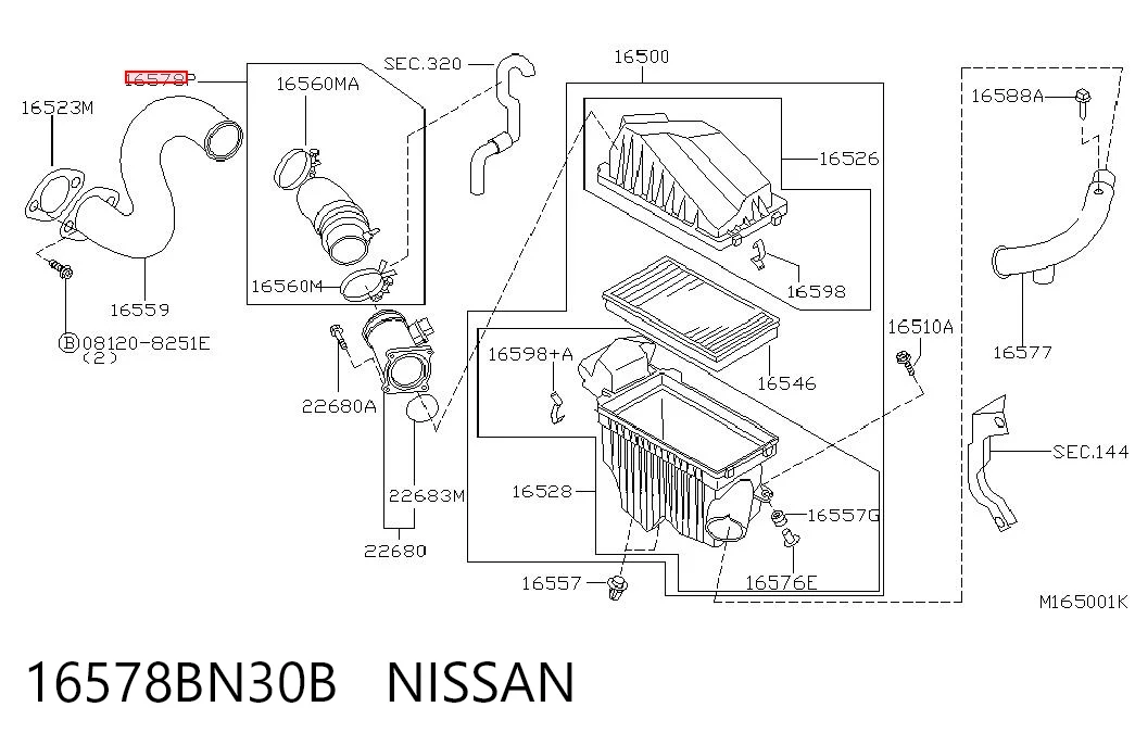 16578BN30B Nissan/Infiniti